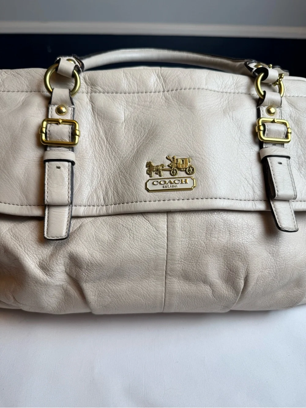 Authentic Coach Madison Flap Carryall – Style 18621